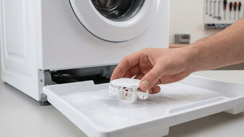 Aqua-Control und Bodenwanne der AEG Waschmaschine – Ursache für Fehler E30 / EF0